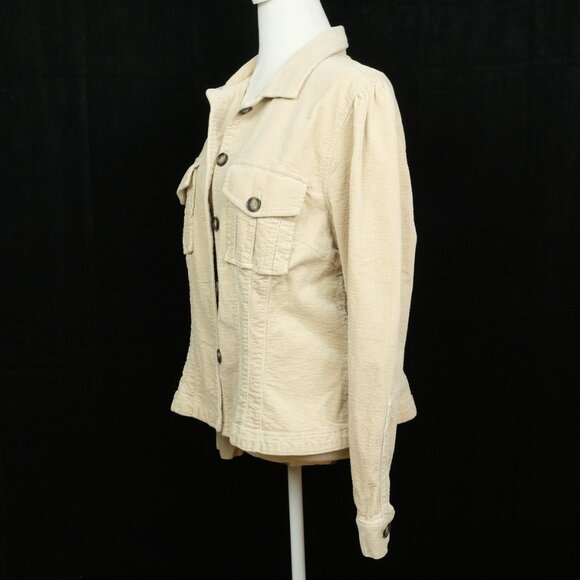 KUT  Pleated Stretch Cotton Corduroy jacket. size XL - Picture 3 of 7